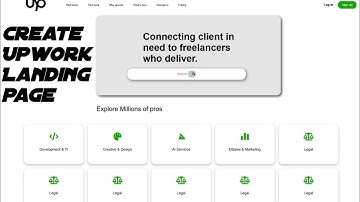 Creating Upwork Landing page by using Html and Css #frontendcourse 