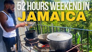 52 HOURS WEEKEND IN JAMAICA | Outdoor Cooking | Reaping Food In My Backyard| Cleaning my Dad’s Grave
