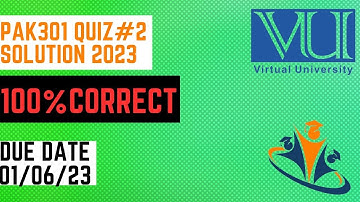 pak301 quiz 2 solution 2023 100% CORRECT ANSWERS