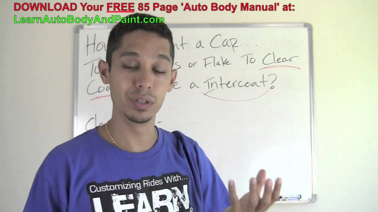 How To Paint Pearl or Flake Mix in Clear Coat or Intercoat? YouTube