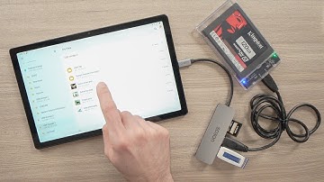 Samsung Galaxy Tab A : How to Connect External Storage (USB Drive, SSD, SD Card, Hard Drive..)