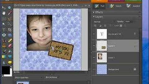 Digital Scrapbooking Tutorial - 1st Shadows
