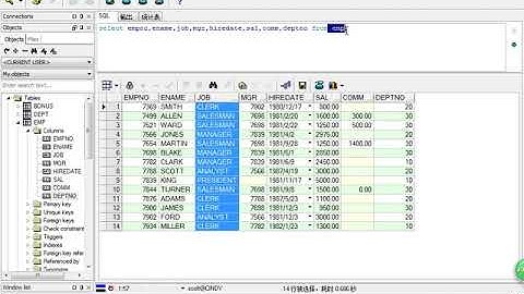 Java Web进阶 Oracle 8 简单select语句
