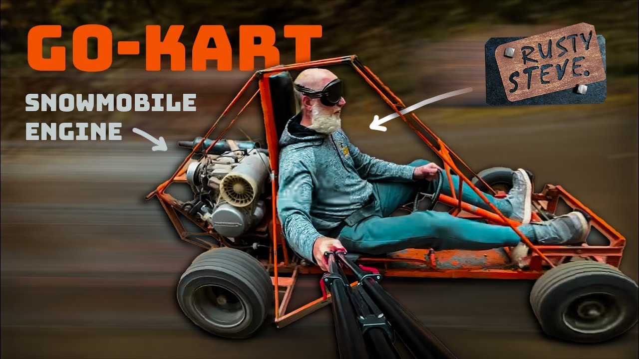 GoKart with Snowmobile Engine YouTube