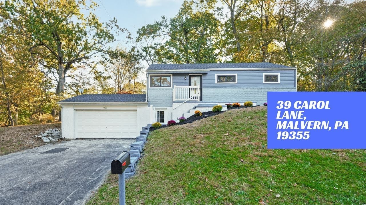 Homes For Sale 39 Carol Lane Malvern, Pa 19355 YouTube