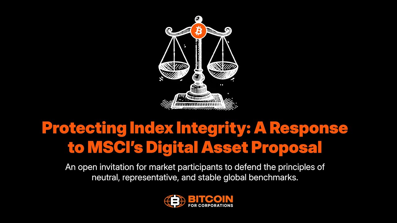 MSCI Digital Asset Proposal: Coalition Brief