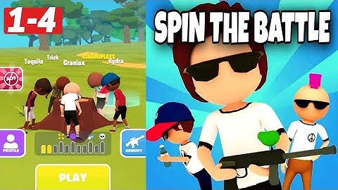 Spin the Battle Game App Gameplay Walkthrough Level 1-4 iOS, Android HD Tutorial Offline Hack Hacker