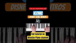 The most ICONIC Disney song intros played on piano [learn how to play them!] #disneymusic #piano