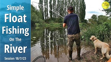Simple Float Fishing - Waggler On The River Avon - Lovely Mixed Bag - 18/7/23 (Video 421)