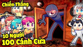 HIHA CÙNG 10 NGƯỜI SINH TỐ TEAM PHÁ ĐẢO 100 CÁNH CỬA DOORS TRONG MINECRAFT*HIHA 10 NGƯỜI DOORS 🤩😍