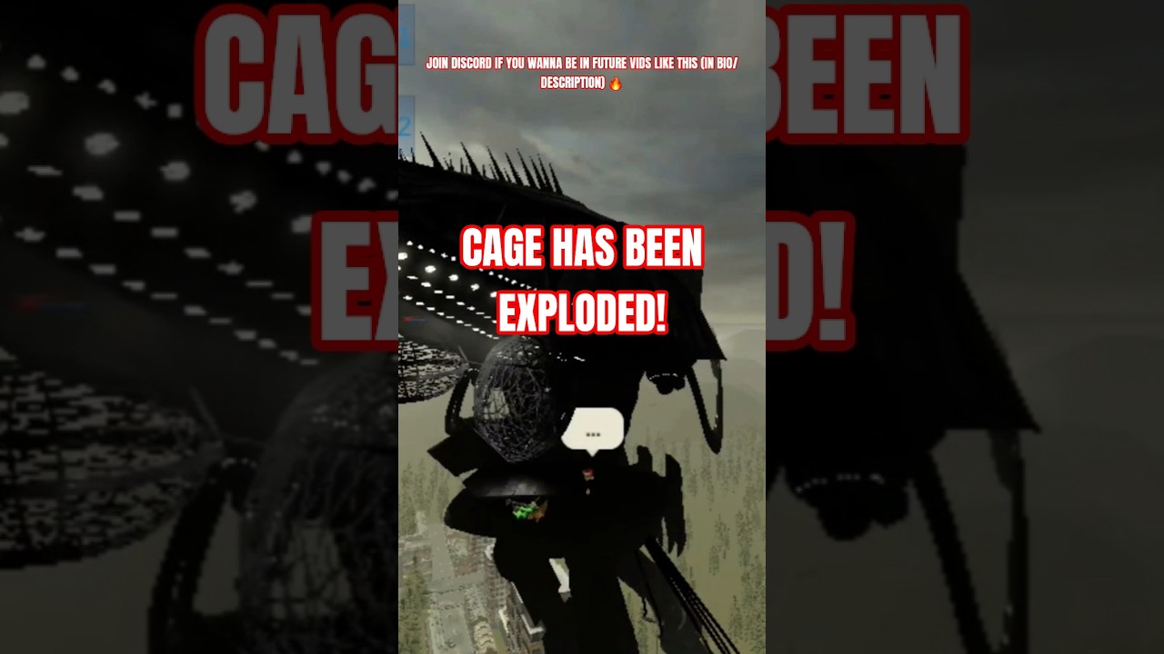 WOTW TRIPOD CAGE HAS BEEN EXPLODED! 😡 (WOTW GAME) #WarOfTheWorlds #Tripods #wotw #robloxwotw #scifi
