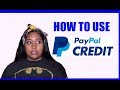 How to use your paypal credit mastercard