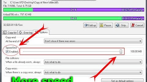 Super Copy Configuation top Speed