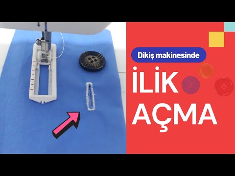 İlik açma aparatı ile singer dikiş makinesinde ilik nasıl açılır?  / Dikiş eğitimi / Dikiş dersleri