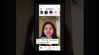 You are instagram ui developer 😎🤣 #programming #coding #tech #ui screenshot 3