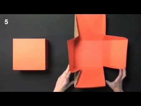 Caja regalo cuadrada - Montaje Pack 2003 SelfPackaging - YouTube