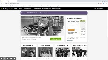 Basic Searching in Ancestry Library Edition