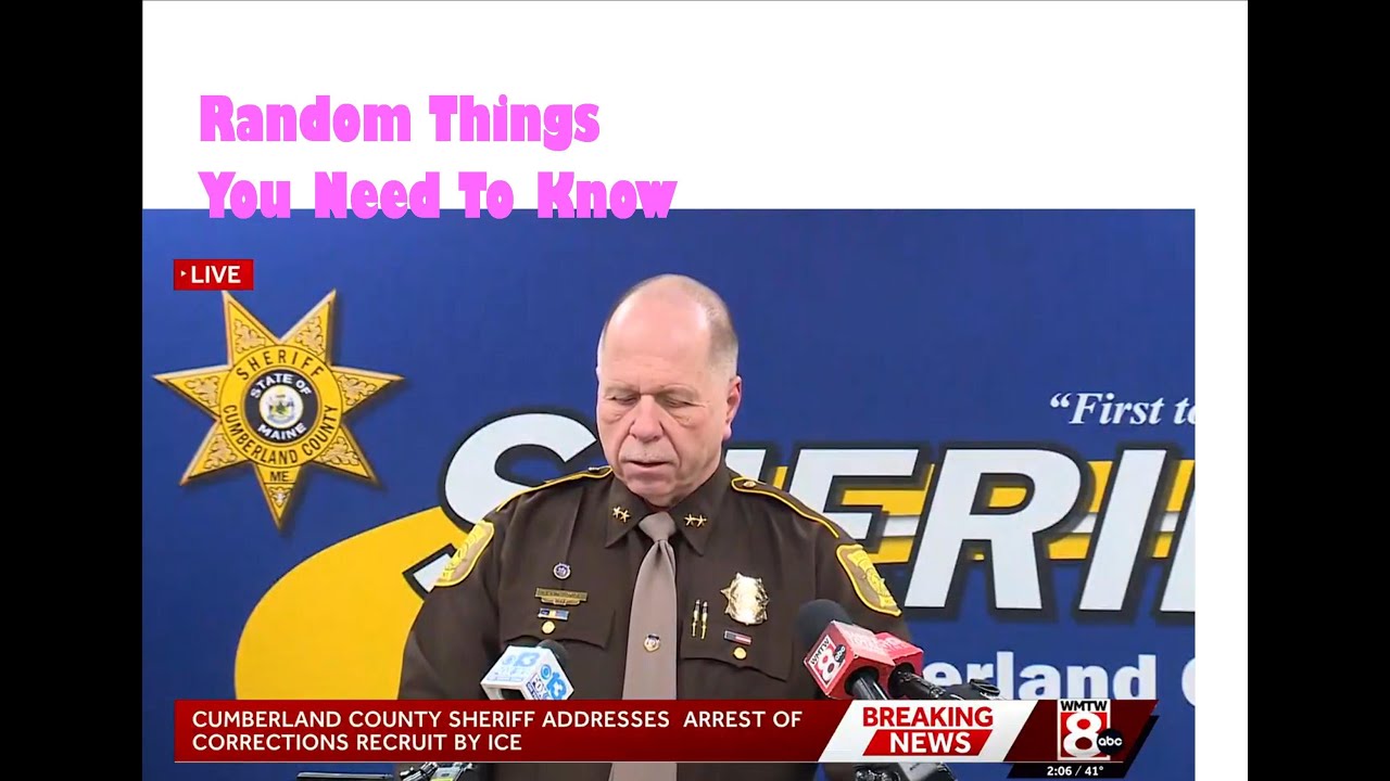 REACTION: BLACK police RECRUIT ARRESTED by ICE in MAINE  