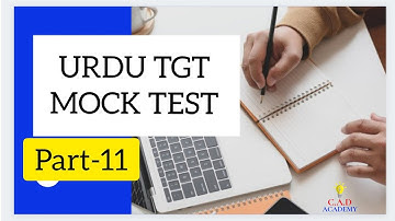 Urdu Tgt mock test -11