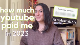how much youtube paid me in 2023 | my first year as a youtube partner