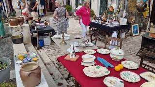 Antique market in verteillac,dordogne France  ✈ #2023 #벼룩시장 # 프랑스