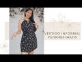 VESTIDO CRUZADO CON ESCOTE HALTER/Patrones gratis/Corte y confección/paso a paso