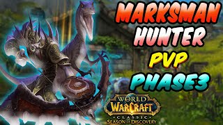 PvP Phase 3 | Season of Discovery |Marksman  hunter  POV | WOW Classic | Arathi Basin l #hunter