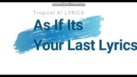 Blackpink- As If Its Your Last | Easy Lyrics