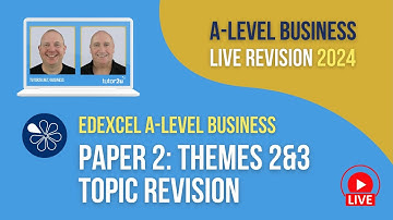 Edexcel Paper 2 Themes 2&3 Topic Revision | A-Level Business Revision for 2024