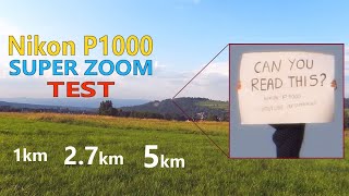 : Nikon P1000 - Super Zoom Test - CAN YOU READ THIS?  200m - 5km