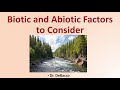 Biotic and Abiotic Factors Quiz