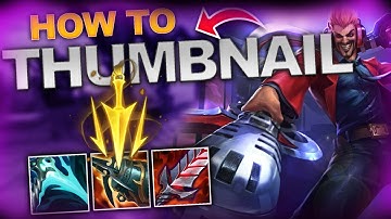 How to CREATE A LEAGUE OF LEGENDS THUMBNAIL! POPULAR 2023