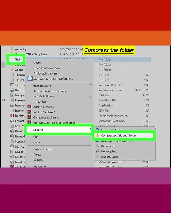 How to Attach a Folder to an Email in Windows