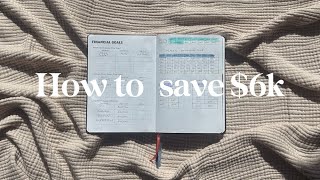 How To Save $6000 (like actually) | Aja Dang | Savings Plan