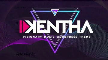 Theme installation - Kentha Music WordPress Theme