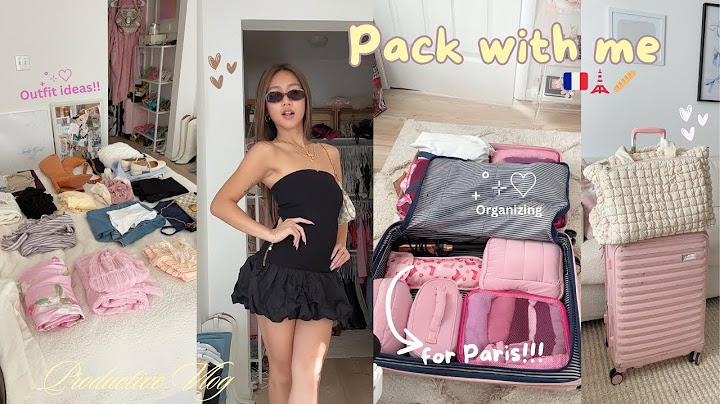 PACK WITH ME FOR PARIS🇫🇷 Outfits I'm bringing, organizing, travel essentials🎀