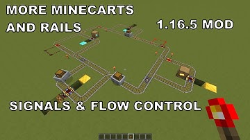 More Minecarts and Rails | Minecraft 1.16.5 | Minecart Signals & Flow Control - Proof of Concept