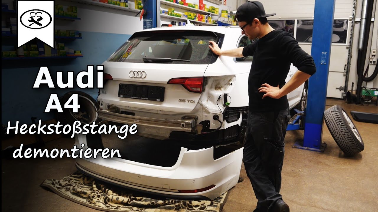 Audi A4 B9 Heckstoßstange demontieren