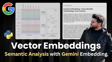 Vector Embeddings for Semantic Analysis | Introducing Google Gemini Embedding Models