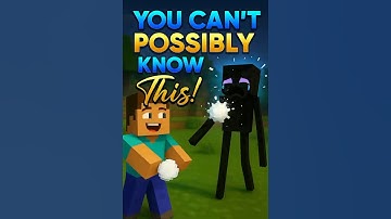 😱 Secret Enderman Weakness in Minecraft! ❄️💥#shorts