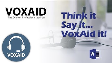 VoxAid | VoxAid voice commands made available when working with highlighted text in Microsoft Word.