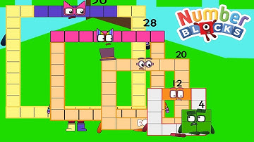 NUMBERBLOCKS - Numberblocks Sneezes!Step Squad on the Moon