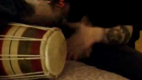 double headed bongo drum/bongo drumming/practic......