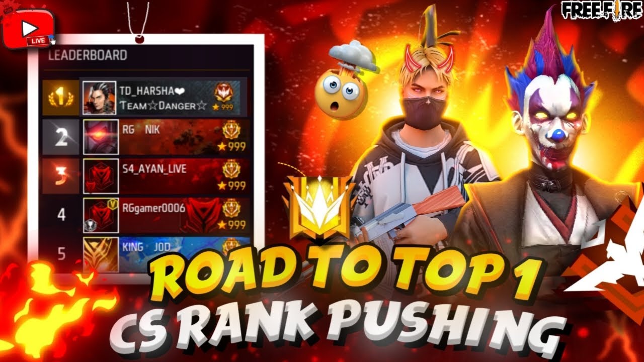 Guild Wars + Cs Rank Push- Free fire live telugu -free fire - YouTube