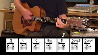 American Pie - Don McLean - Acoustic Guitar - Original Vocal Track - Chords screenshot 1