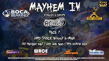 MAYHEM IV Race 7 April 24, 2022 - 2WD Stock Buggy A-Main