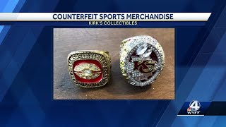 Officials seize more than $15 million in fake sports items at Anderson Mall store, officials say