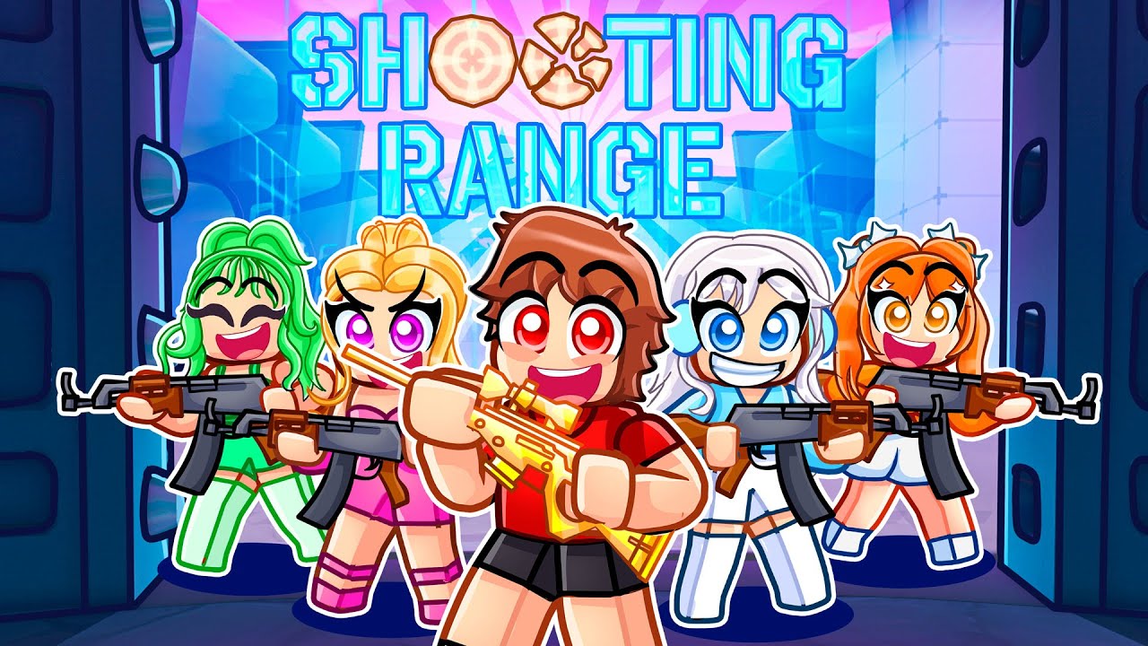 Techy Vs 4 CRAZY FAN GIRLS In The Rivals Shooting Range... - YouTube