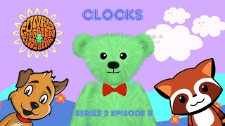 Funky the Green Teddy Bear - Clocks - Preschool Fun for Everyone! Series 2 Episode 8