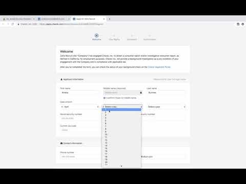 Background screening with Checkr and Zoho Recruit